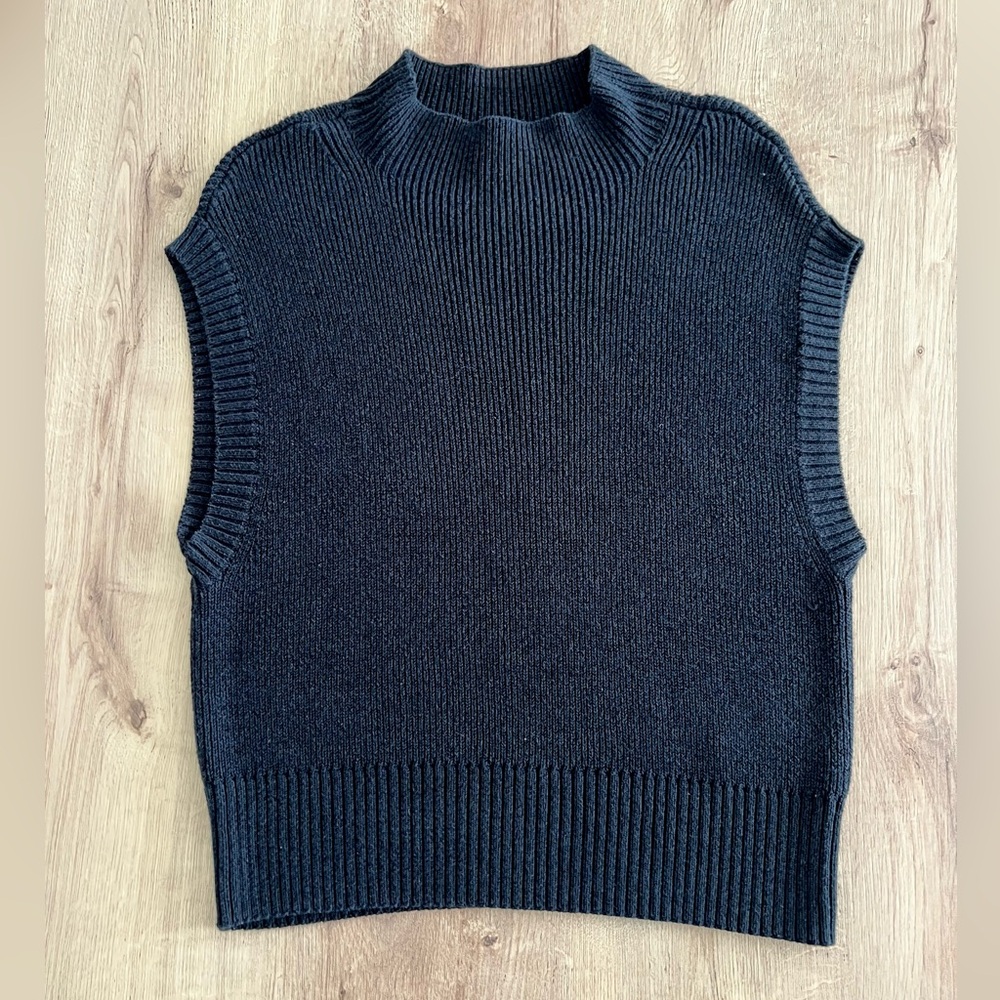 Maeve by Anthropologie | Mock-Neck Muscle Sleeveless Sweater